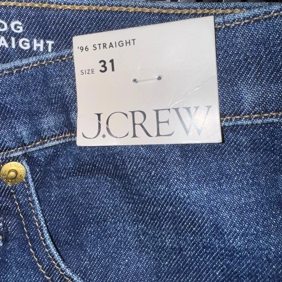 J.Crew High-rise straight jean in 1996 semi-stretch NWT SZ 31 $148 retail - Picture 7 of 9
